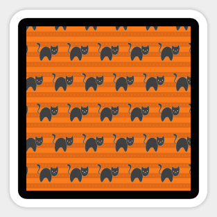 Halloween Seamless Pattern Sticker